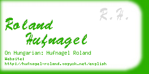 roland hufnagel business card